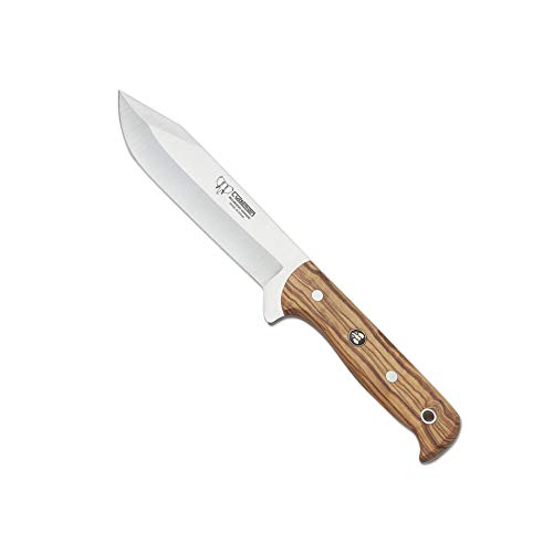 Cudeman Cuchillo 119-L hoja de acero inoxidable ACX-380 de 13 cm empuñadura de madera de olivo de 12 cm para caza, pesca, supervivencia y bushcraft + Portabotellas regalo Cudeman Cuchillo 119-L hoja de acero inoxidable ACX-380 de 13 cm empuñadura de madera de olivo de 12 cm para caza, pesca, supervivencia y bushcraft + Portabotellas regalo