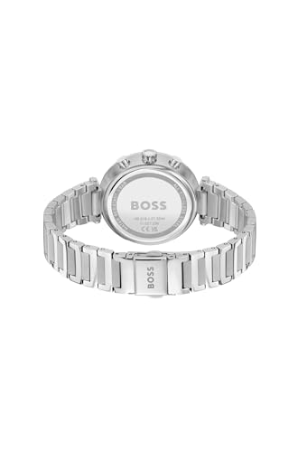 Image of BOSS Majesty Sport Qtz Multifunction Blue Round Dial Women's Watch|Stainless Steel Material|Silver Color Band - 1502773