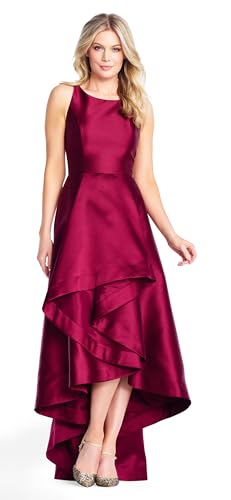 Image of Adrianna Papell Womens Mikado High-Low Gown
