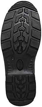 Ad Tec Men's 6" Leather Work Boot, Safety Steel Toe Injection Molded Oil Resistant Rubber Outsole | Image 4