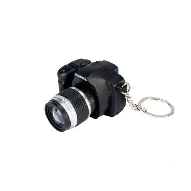 Gowxs Porte-clés Décoratif avec Son pour Appareil Photo - Mini Caméra, Anneau Fantaisie Mignon, Jouet pour Enfants, Cadeau Créatif pour Sac et Portefeuille