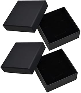 2 Pcs Ring Gift Box Bracelet Pendant Necklace Cardboard Storage Case Jewellery Presentation Organizer