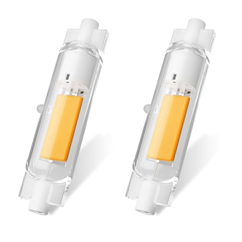 Lampadine R7S LED 78mm Dimmerabile, Lampadina R7S LED 78mm 20W Equivalenti a 200W Lampadine Alogene, Lampadina R7S LED 78mm Bianca Calda 3000K 1000LM, Alta luminosità Nessun Sfarfallio, 2 Pezzi