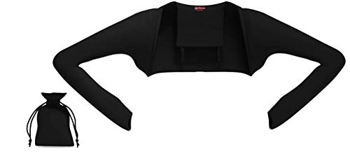 Image of QuickSleeves - The World's First Pouch-to-Shrug that Transforms Into a Long Sleeve Open Front Bolero Shrug Cardigan Vest
