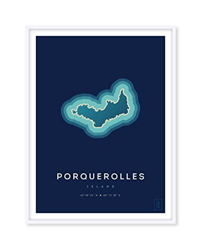 Affiche île de Porquerolles 50x70cm | Évoquez vos plus beaux souvenirs d'été