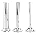 pizarra 3Pcs Stainless Steel Sausage Stuffer Filling Tubes Funnels Nozzles Spare Parts Filler Tube, Base Diameter:58mm