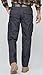 SPOSULEI Cargo Work Pants for Men Ripstop Tactical Pants Lightweight Water Resistant EDC Hiking Carpenter Hunting Pants with Multi Pockets Black 34Wx32L