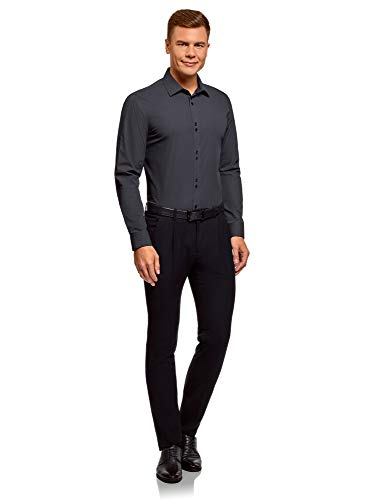 oodji Ultra Katoenen overhemd voor heren met fijn patroon - Image 6