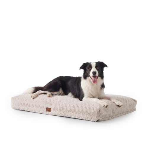 EGOHOME Dog Bed for Large Dogs, Shredded Memory Foam, Washable, Non-Slip