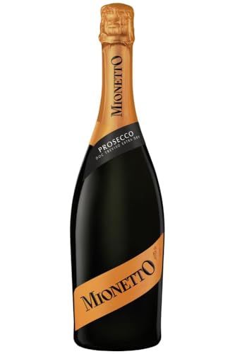 MIONETTO Prosecco Prestige DOC Treviso Extra Dry Nero 11% (1 x 0,75 l) - Qualitäts-Schaumwein aus Italien, weich und harmonisch, extra trocken, passender Begleiter als Aperitif oder zu Antipasti