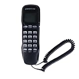 Wall-Mountable Basic Corded telePhone black ， No AC Power Required