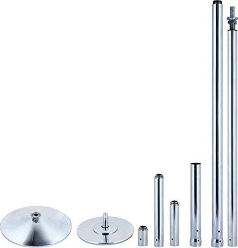 Palo per Pole Dance Regolabile in Altezza 2,24 m - 2,74 m Silver-DP