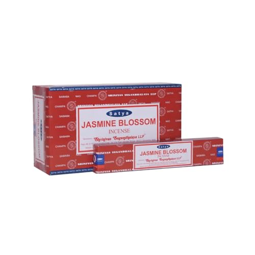 VIE Satya Incense Sticks, 12 Packs x 15g, Jasmine Blossom, Other Colour