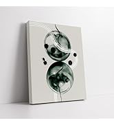 Poster Master Marble Circles Canvas - Ink Formations Print - Chic Boho Art - Graphic Illustration...