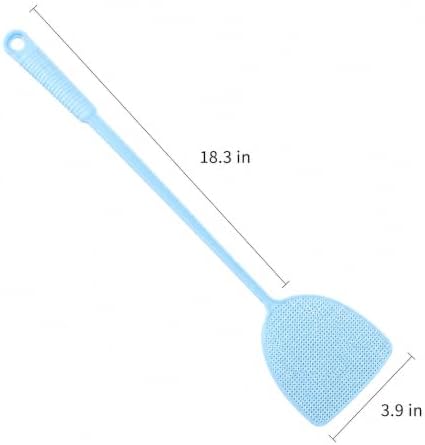 Fly Swatter 4 Pack, Heavy Duty Manual Long Handle Fly Swatters, Strong Flexible Plastic Bug Swatter Racket for Indoor Outdoor, Fly Killer for Mosquito, Bee, Spider, Flies - 1