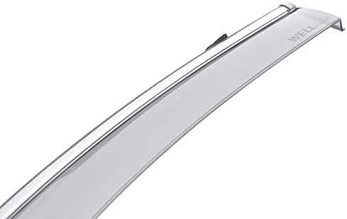 WellVisors Window Visors Wind Deflectors Compatible with Mercedes-Benz 2016-2022 GLC-Class X253 with Chrome Trim Rain Guards 3-847MB020