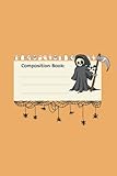 Photo Gallery composition book: kawaii halloween | college ruled notebook | lined journal for kids & teens | kawaii grim reaper orange notebook Photo Gallery composition book: kawaii halloween | college ruled notebook | lined journal for kids & teens | kawaii grim reaper orange notebook