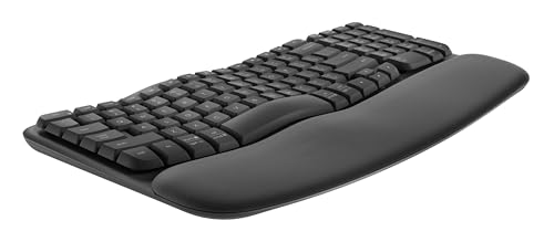 Image of Logitech Wave Keys MK670 Combo, Wireless Ergonomic Keyboard with Signature M550 L Wireless Mouse + McAfee Total Protection 2024 | 3 Device | Cybersecurity Software