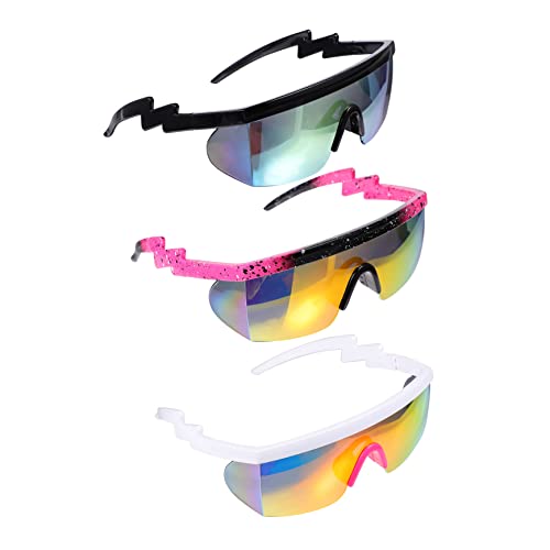 GOOHOCHY Riding Glasses Cycling Eyeglasses 80s Vintage Sunglasses Multi-purpose Outdoor Glasses