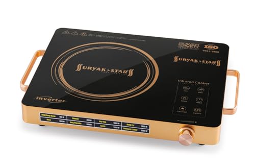 Image of SURYA K-STAR SOLD BY TOSAA INFRARED COOKTOP| 2500W | Touch Control, Insect Proof Design, Multi Cooking Function