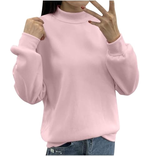 Sweat-shirt femme manches longues col rond vêtement grande taille ample automne