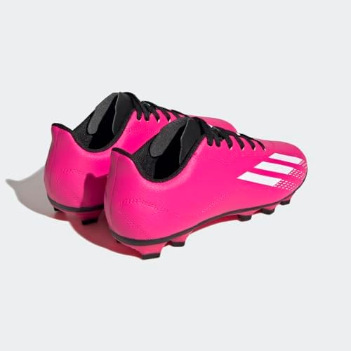 adidas X SPEEDPORTAL.4 Flexible Ground Soccer Shoe, Team Shock Pink/White/Black, 4.5 US Unisex Big Kid | Image 5