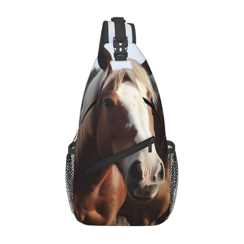 Bolso cruzado Horses Animals para hombres y mujeres