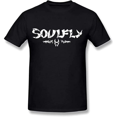 Men's Soulfly Band T-Shirt Unisex Black Tee L