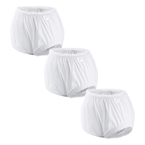 Carer Lot de 3 Couvre-couches pour Adulte Sous-vêtement Anti-fuites pour Incontinence Imperméable Sans Bruit Lavable Réutilisable Culotte Plastique Unisexe...