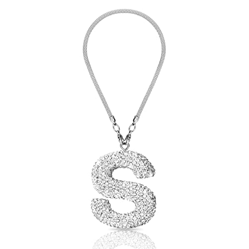Ornement de rétroviseur en cristal blanc S pour femme