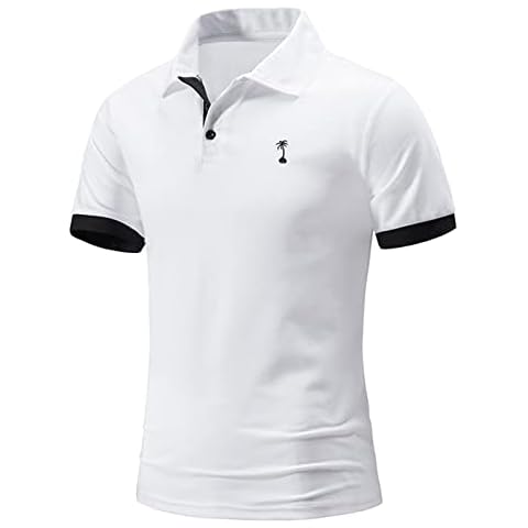 NUSGEAR Camiseta Polo Hombre Verano Slim Fit Manga Corta Cover
