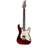 MOOER GTRS S800 Intelligent Guitar (S800, Metallic Red Electric Guitar)
