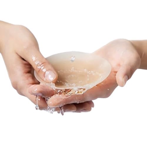 Pasties Nipple Covers for Women, Invisible Sticky Silicone Breast Petals, Reusable Adhesive Bra-image-17