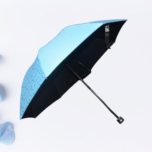 Image of KEKEMI 3 Fold Plain Pipine Umbrella for Men & Women