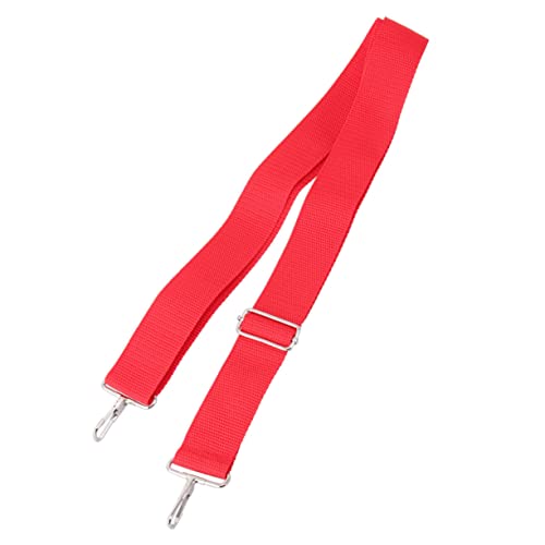 Vaguelly Nylon Snare Drum Strap with Metal Hook for Comfortable Carrying for Djembe Bougarabou and Marching Drums Red Color Ages