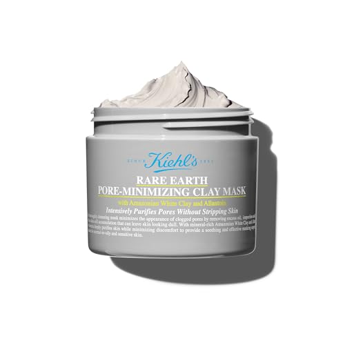KIEHL'S Rare Earth Pore Cleansing Masque, 125 ml, reinigende Detox-Gesichtsmaske mit Aloe Vera und Amazonas-Tonerde zur Minimierung von Poren
