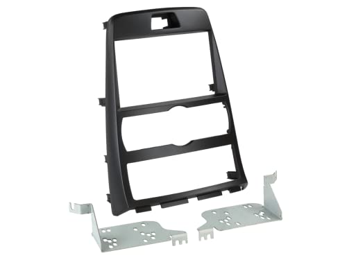 ACV Electronic Façade d'autoradio double DIN pour Hyundai Genesis Coupé modèles à partir de 2010 Noir