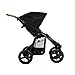 Bumbleride Indie Twin Double Stroller - Side-by-Side Infant and Toddler Stroller with Compact Standing Fold, Air-Filled Tires & All-Wheel Suspension - Black
