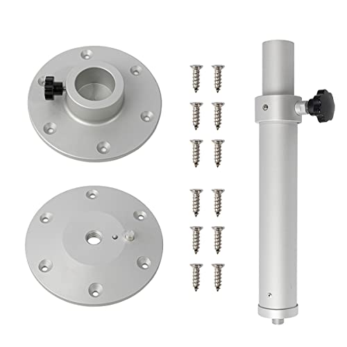 Adjustable Table Pedestal Detachable Table Base Stand Leg Base Mount Frame 17.8‑27.2 Inch Aluminum Alloy Table Base Kit For Rv Boat Yacht (1#) #TOP7
