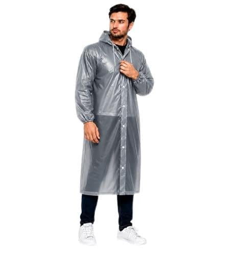 partyjoy Waterproof Raincoat for Men & Women with Hood | Reusable Rain Wear | Lightweight Button Closure Rain Coat for Bike Riding, Travel, Outdoor & Monsoon Use |1 Pcs-picture-47