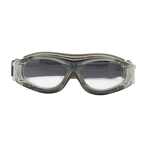 KQFCAZRE Lunettes de Basketball Professionnelles pour Enfants, Lunettes de Sport Anti-buée, GRISE