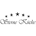 Produktbild Wandtattoo Sterne Küche 003 - Größe: M - 60cm x 21cm - 24 mögliche Farben