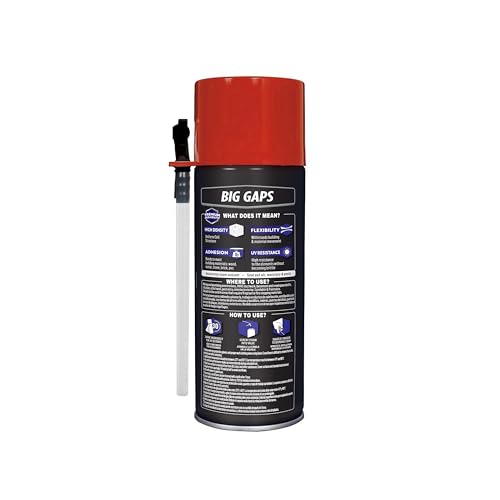 Image of Loctite Tite Foam Big Gaps Spray Foam Sealant, Polyurethane Expanding Foam Insulation - 12 fl oz Can, Pack of 12