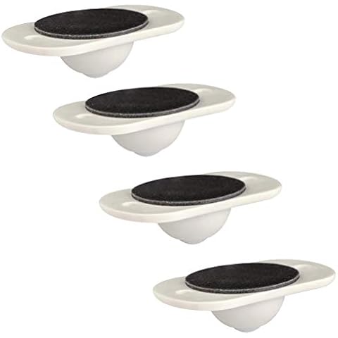 Yumira Pack of 4 mini swivel castors, self-adhesive roller wheel, 360 degree rotating, universal disc, no noise, no scratches for storage boxes Cover