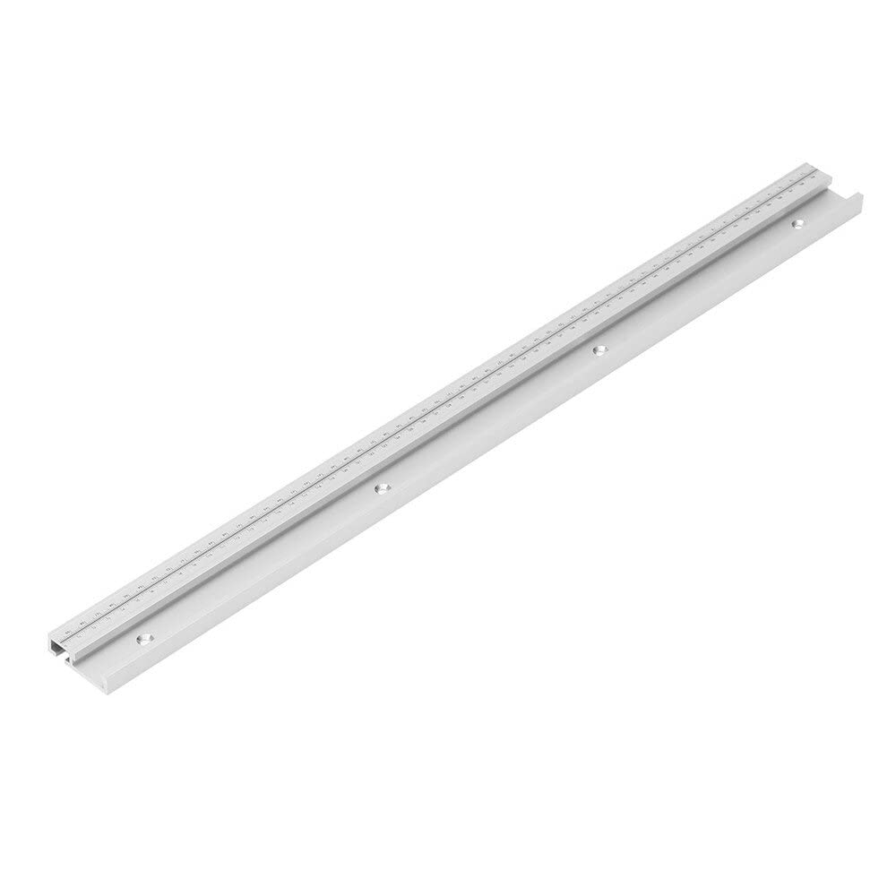 VIDOO Szyna T-Track ze Stopu Aluminium T-Slot do Obróbki Drewna z Podziałką-1000mm