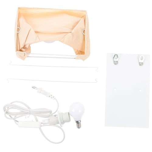 Aplique de pared nórdico de papel color marfil de diseño moderno y ligero con bombilla de 220v