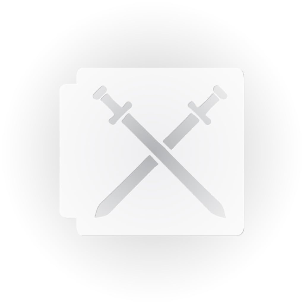 Swords 783-A085 Stencil (9 inch)