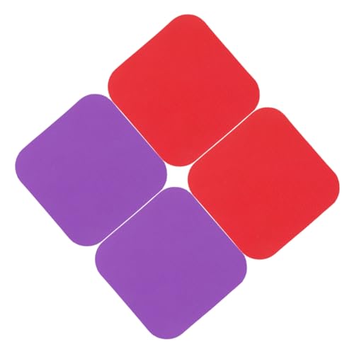 SOLUSTRE Textured Grip Bottle Opener Mats 4pcs Rubber Coasters Lid Gripper Non Slip Jar Opener Gripper Pads for Seniors