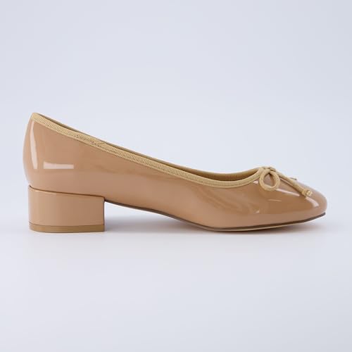 CUSHIONAIRE Women's Frenchie Dress Ballerina Flat +Memory Foam, Wide Widths Available4