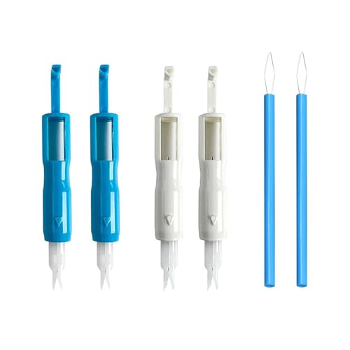 YSJCHEBS Enhebrador De Agujas para Máquina De Coser De 4 Piezas, Enhebrador De Agujas Cilíndrico De 2 Piezas, Guías De Hilo para Máquinas De Coser, Herramientas De Costura para El Hogar